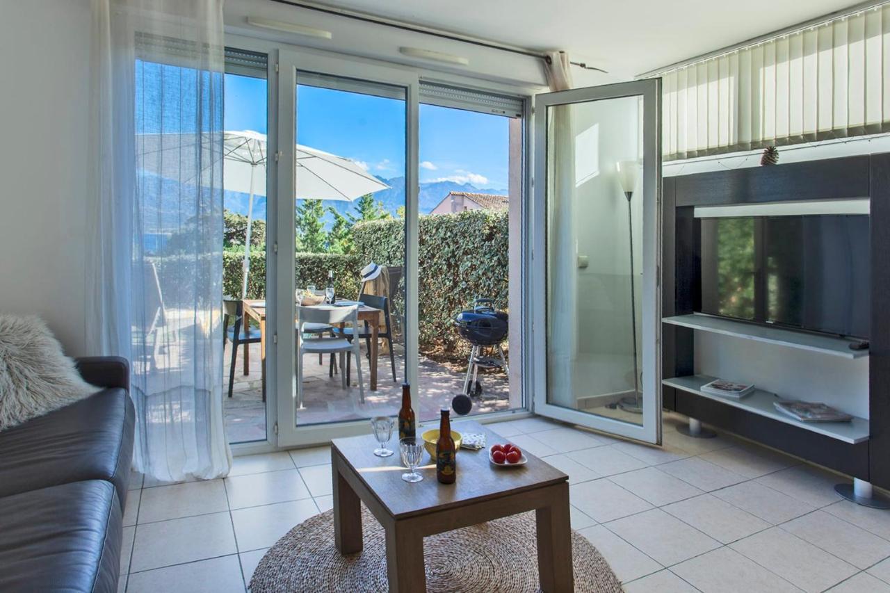 Mare Appart Avec Jardin Et Bbq Vue Mer Et Montagne Plage Et Port A 2 Pas Calvi  Exterior foto